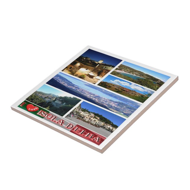 Carreau TSC065 ELBA ISLAND I Love, Toscane, (Côté)