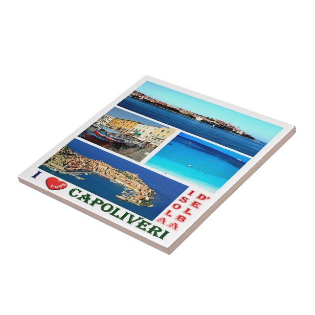 Carreau TSC066 CAPOLIVERI, île ELBA, Toscane, (Côté)