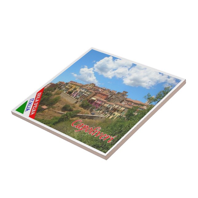 Carreau TSC084 CAPOLIVERI, île ELBA, Toscane, (Côté)