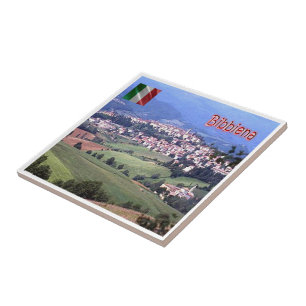 Carreau TSC112 BIBBIENA, Panorama, Toscane, Italie,