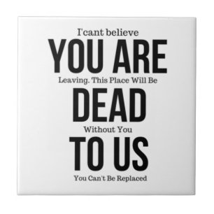 Carreau Tu es mort pour nous maintenant Magnet