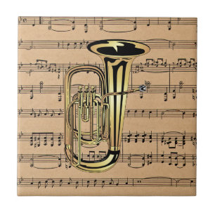 Carreau Tuba ~ Avec Arrière - plan Sheet Music