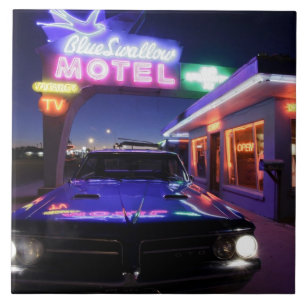 Carreau Tucumcari, Nouveau-Mexique, États-Unis. Route 66
