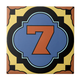 Carreau Tuile 7 d'adresse de nombre d'île de Catalina