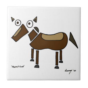 Carreau Tuile abstraite de cheval