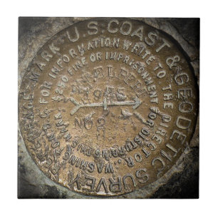 Carreau Tuile Benchmark du Mont Elbert Fourteener