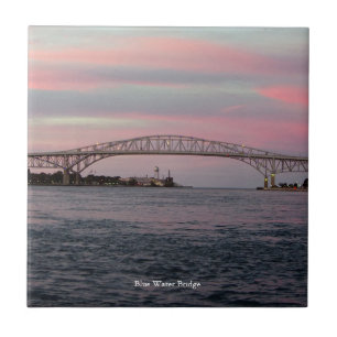 Carreau Tuile Blue Water Bridge