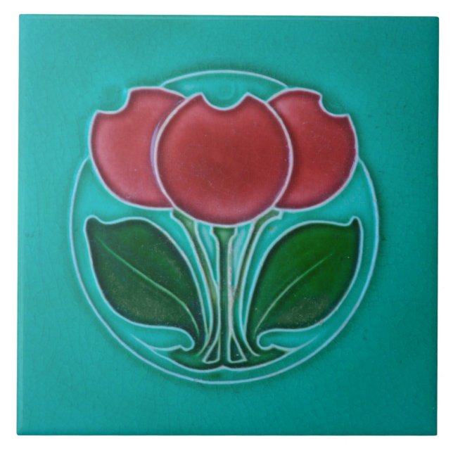 Carreau Tuile céramique Art nouveau (Devant)