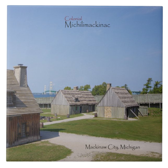 Carreau Tuile coloniale Michilimackinac (Devant)