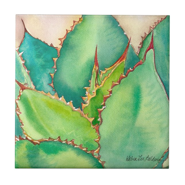 Carreau Tuile d'agave par Debra Lee Baldwin (Devant)
