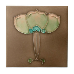 Carreau Tuile d'antiquité de reproduction de Nouveau de