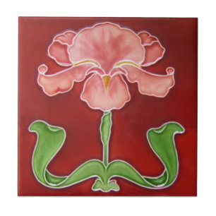 Carreau Tuile d'antiquité de reproduction de Nouveau de