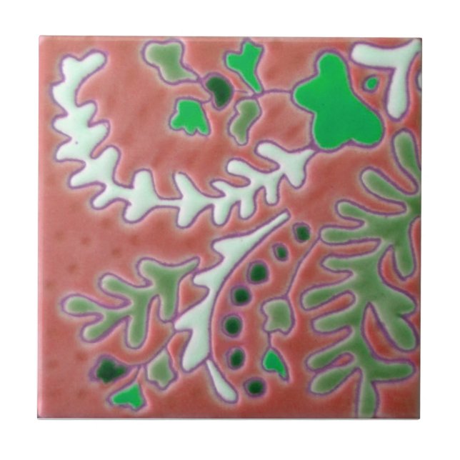 Carreau Tuile d'antiquité de reproduction de Paisley de (Devant)