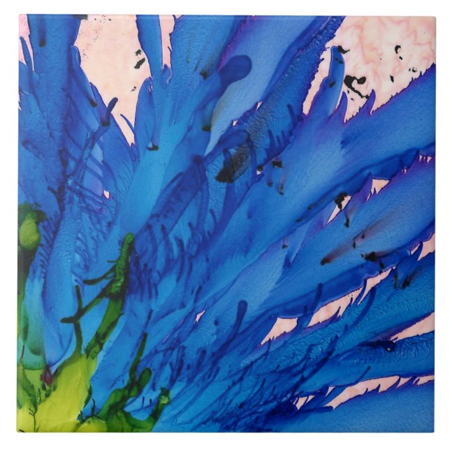 Carreau Tuile d'art de safre (Devant)