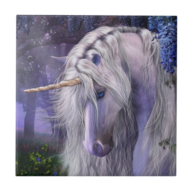 Carreau Tuile d'art de sérénade de clair de lune (Devant)