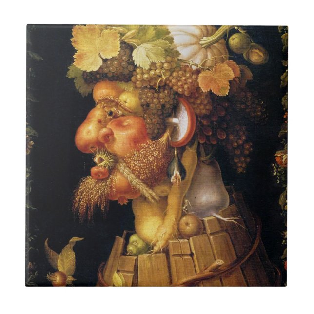 Carreau Tuile d'automne d'Arcimboldo (Devant)