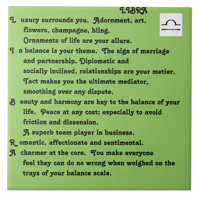 Carreau Tuile de Balance de Dylan (Devant)