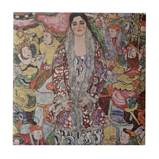 Carreau Tuile de bière de Gustav Klimt Fredericke Maria (Devant)