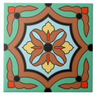 Carreau Tuile de Catalina Island Wrigley des années 1930 V