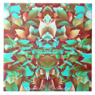 Carreau Tuile de céramique moderne à motifs floraux multic