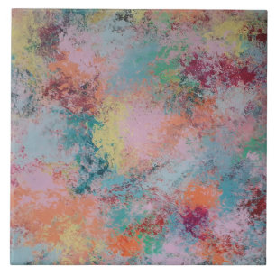 Carreau Tuile de céramique multicolore