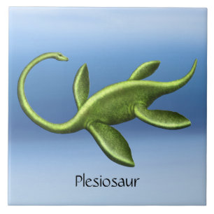 Carreau Tuile de céramique préhistorique Elasmosaurus Ples