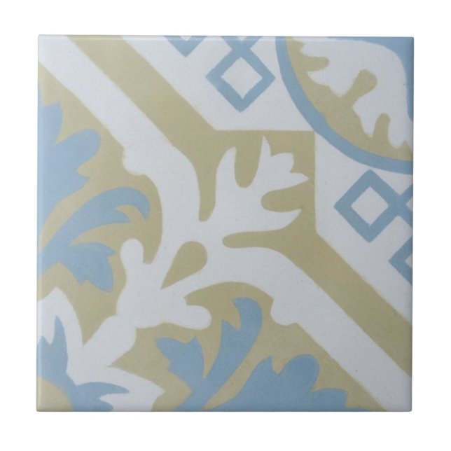 Carreau Tuile de ciment d'Encaustic de reproduction sur en (Devant)