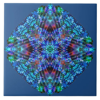 Carreau Tuile de corail de mandala de volcan