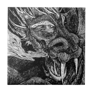 Carreau Tuile de dragon