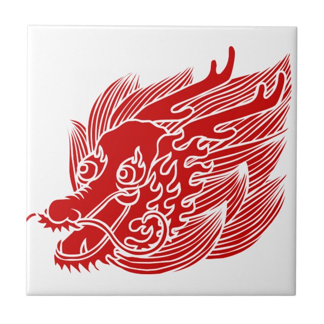 Carreau Tuile de dragon de puissance (Devant)