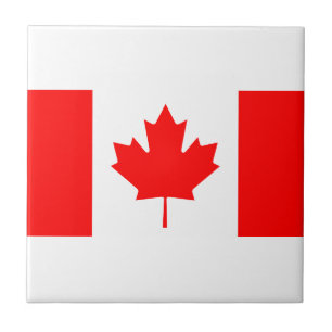 Carreau Tuile de drapeau canadien
