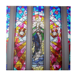 Carreau Tuile de fenêtre d'église en verre souillé