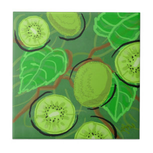 Carreau Tuile de fruit :  Kiwis