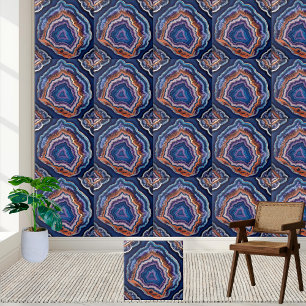 Carreau Tuile de géode violette et bleue