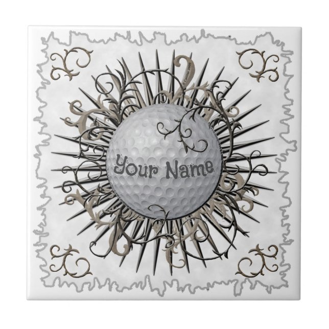 Carreau Tuile de golf Swirl Golf (Devant)