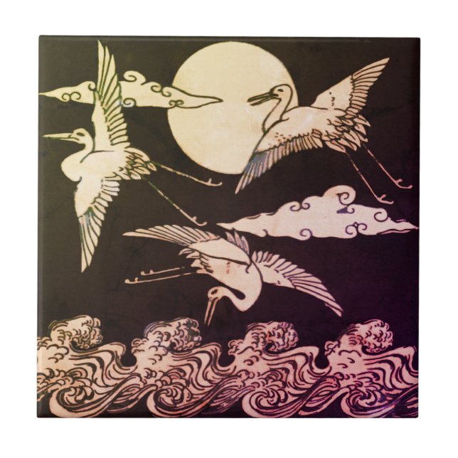 Carreau Tuile de grue volante - Christopher Dresser  (Devant)