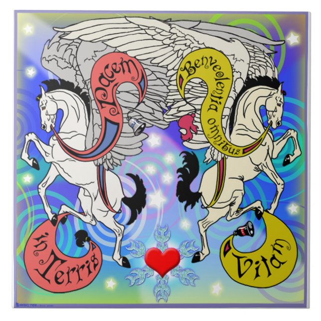 Carreau Tuile de Holidaze Pegasus de vison droite (Devant)