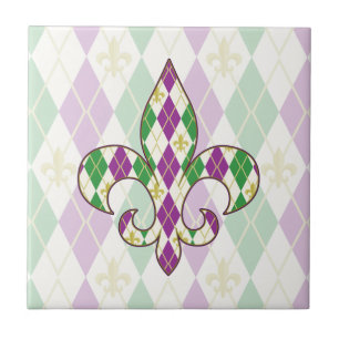 Carreau Tuile de Jacquard de mardi gras