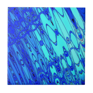 Carreau Tuile de l'eau bleue