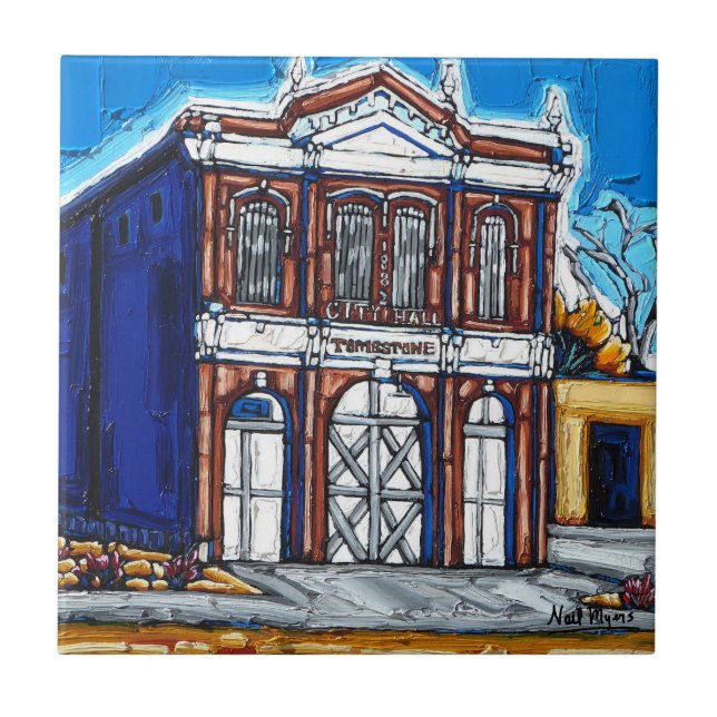 Carreau Tuile de l'hôtel de ville de Tombstone (Devant)