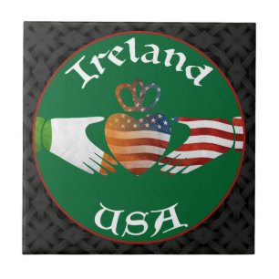 Carreau Tuile de l'Irlande Etats-Unis Claddagh