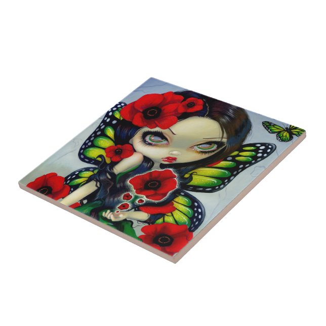 Carreau Tuile "de magie de pavot" (Côté)