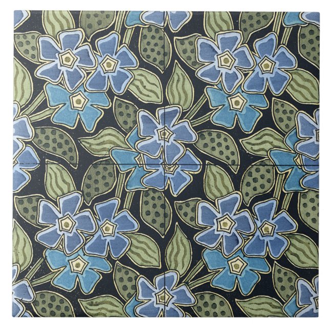 Carreau Tuile de myosotis (Devant)