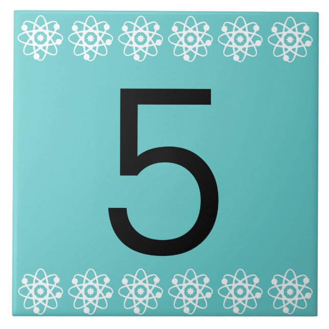 Carreau Tuile de nombre atomique (Devant)