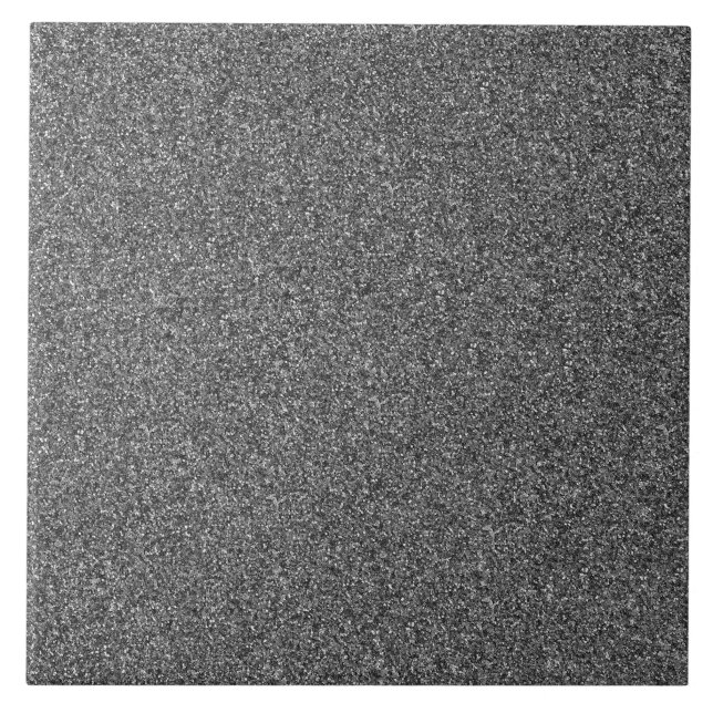 Carreau Tuile de parties scintillant métallique en argent (Devant)