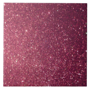 Carreau Tuile de parties scintillant métallique rouge