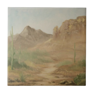 Carreau Tuile de paysage de désert de midi