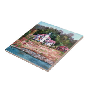 Carreau Tuile de phare de framboise