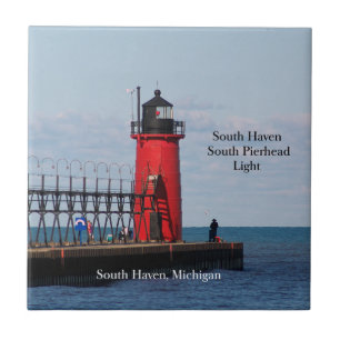 Carreau tuile de phare de South Haven South Pierhead