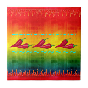 Carreau Tuile de piment fort